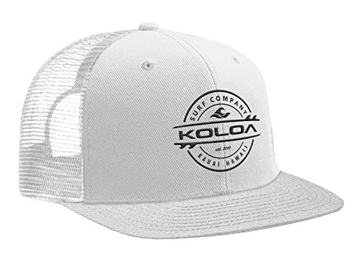 Image of Joe's USA Koloa Surf Thruster Surfboard Logo Mesh Back Trucker Hats in 15 Colors