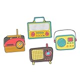 Veemoon 4pièces Broches Radio Adorables Émail Accessoires De Vêtements Élégants Pour ...