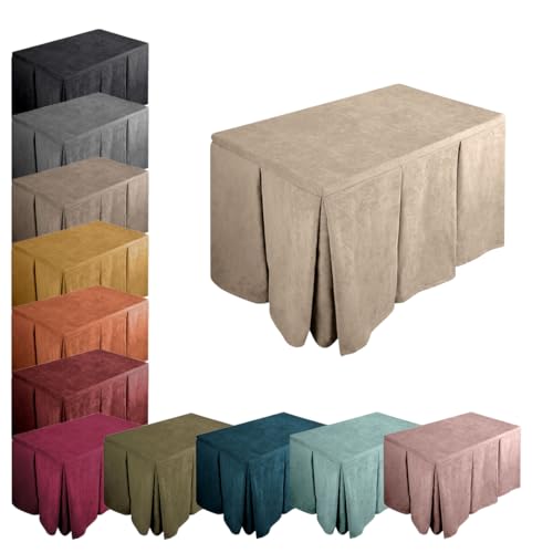 Falda o Ropa de Camilla, Enaguillas a Medida. Tejido Anti Manchas, Mantiene el Calor. Enaguas para Mesa. Mantel de Mesa.
