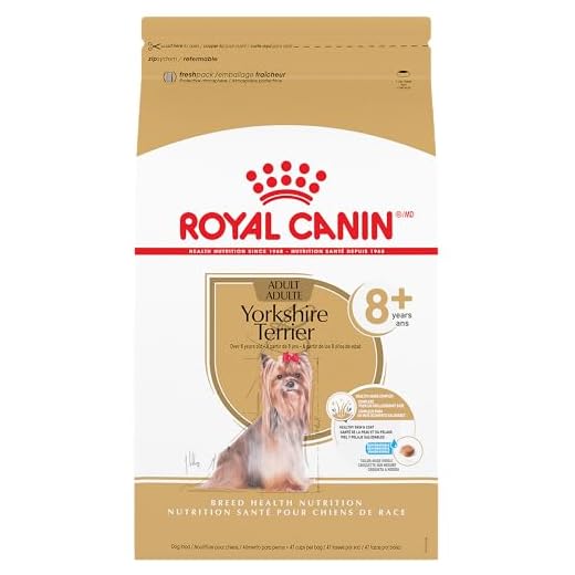 Royal Canin Breed Health Nutrition Yorkshire Terrier 8+ Senior Dry Dog Food, 2.5 lb Bag