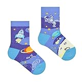 spox sox casual unisex per bambini – calzini divertenti multicolori, pazzi, diversi motivi per individualisti, taglie 27-30, cosmo, cosmo, 27-29