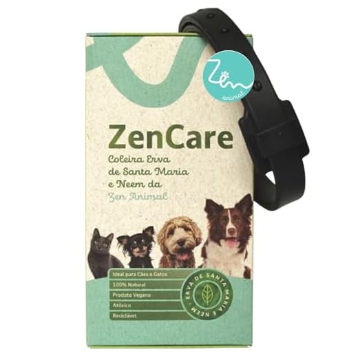 Coleira ZenCare Erva de Santa Maria e Neem Para Cães Filhotes e/ou Gatos
