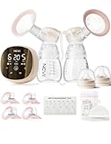 NCVI Electric Breast Pump 8116, Customizable Suction, Speed & Mode, 4400mAh Rechargeable Hospital-Grade Portable Pump with LED Display & Night Light, Quiet & Comfortable for Efficient Breastfeeding