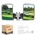 10L0L Golf Cart Mirrors, Universal Folding Side View Mirror 180 Degree Rear View Mirror for Golf Cart Such as Club Car, EZGO, Yamaha