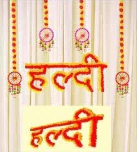 Ethnic Haldi Mehendi Board – Elegant Floral Decoration for Wedding Events