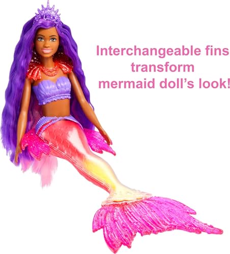 Muñeca Barbie Mermaid Power con accesorios y mascota miniatura 5