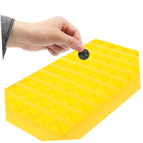 HOMSFOU caja organizadora multi-grid para monedas plástico miniatura 3