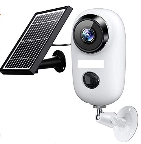 Outdoor Wireless Security Camera - Solar Cameras Battery Powered for Home - HD 1080P Rechargeable Power Operated Outside Camaras,Wirefree House Video Surveillance CCTV System 2-Way Audio,Night Vision