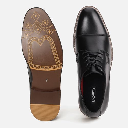 Image of Men Dress Shoes Formal Lace Up Latex Insole Oxford Business Wedding Leather Derby Shoe