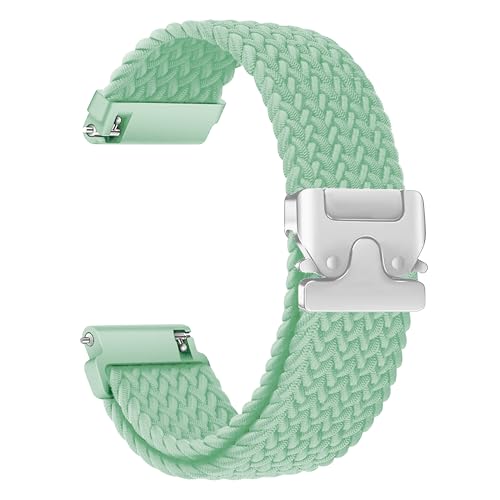 Image of ACM Watch Strap Woven Braided Clipper 22mm compatible with Universal 22mm Size Replacement Strap Smartwatch Adjustable Belt Band