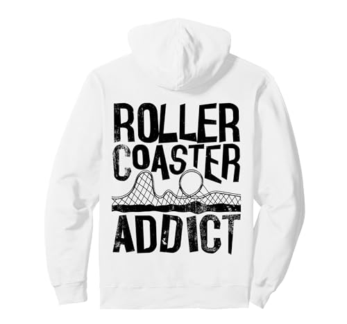 Roller Coaster Addict I Cool Roller Coaster Fan Noir Sweat à Capuche