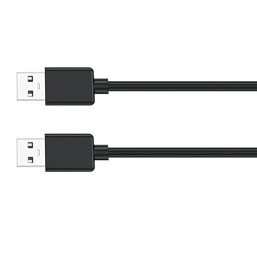 Miniatura 6 de Paquete de 2 cables USB a USB, cable USB 3.0 A a A de 6 pies de 5 Gbps, cable USB A macho a macho, cable USB de doble extremo compatible con cajas