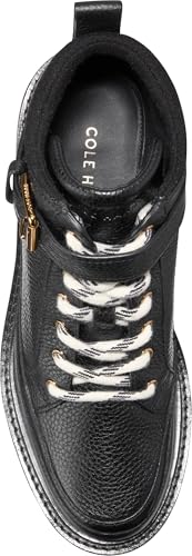 Cole Haan Cole Haan Women's Shibley Wp Lace Up Booties, Black Wp Leather, 9.5-B US