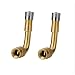 Fontic 2-Pack 90 Degree Angled Brass Car Motorcycle Scooter Bike Universal Schrader Valve Stem Extension Adapter