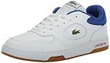 Lacoste Men's LINESET Sneaker, WHT/RED/BLU, 12.5