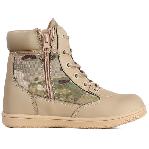 Boys Girls Outdoor Ankle Hiking Boots Trekking Walking Shoes Military Work Combat Jungle Boots3