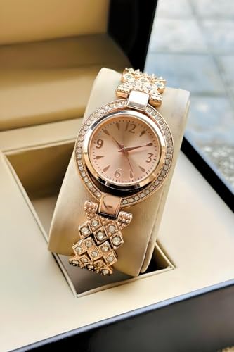 Image of styledose Women Analogue Wrist Watches for Women's & Girls&Miss&Ladies Diamond Studded Stylish Bracelet Strap