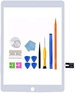 Touch Screen Replacement Glass Assembly for iPad 6 6th Gen Digitizer 2018 9.7", Only for 6th Generation A1893 A1954 with Home Botton Cover + Professional Tool Kit (White)