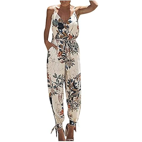 Elastisch Lässige Summer Lauschig U-Boot-Ausschnitt Jumpsuits Women Business Gemustert Ärmellos Playsuits Baumwolle Spaghettiträger Tunik Playsuitss Frauen Cover