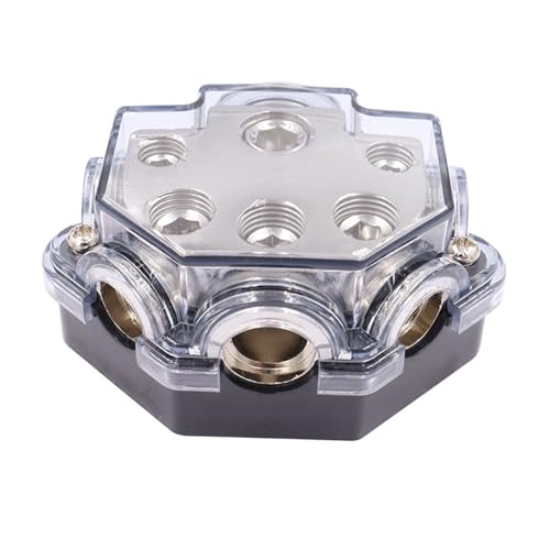 Multiple Gauge Car Amplifier Power Splitter with Secure Rings Terminals Suitable for Vehicle Stereo Upgraded Accessories Car Amplifier Stereo Splitter