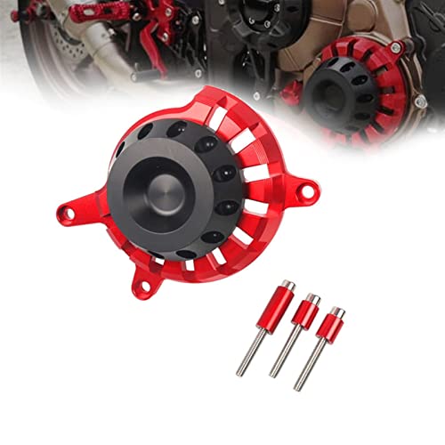Protection chutes moto Honda CB650R : habillage carter haut de gamme en alu CNC rouge