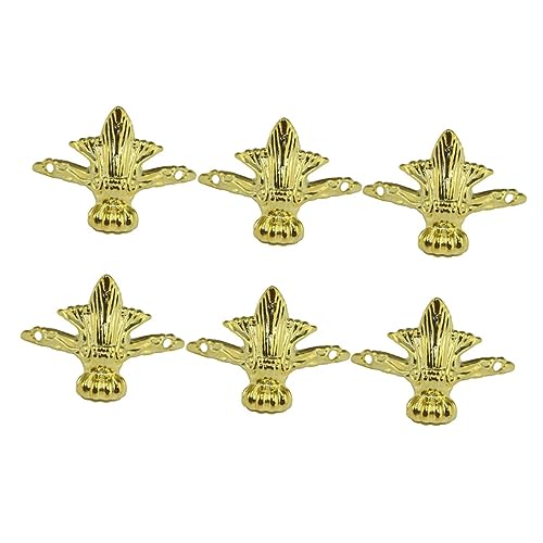 Cabilock 8pcs Furniture Accessories Legs Antique Decor Furniture Support Feet Brass Furniture Legs Sofa Support Legs Silver Accessories Couch Protectors Sofa Legs Wooden Box