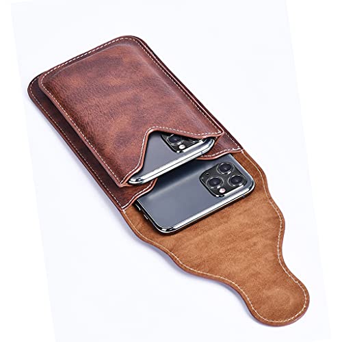 Sac de ceinture pour téléphone en cuir YABEME, étui homme idéal pour les chantiers et la randonnée - 5