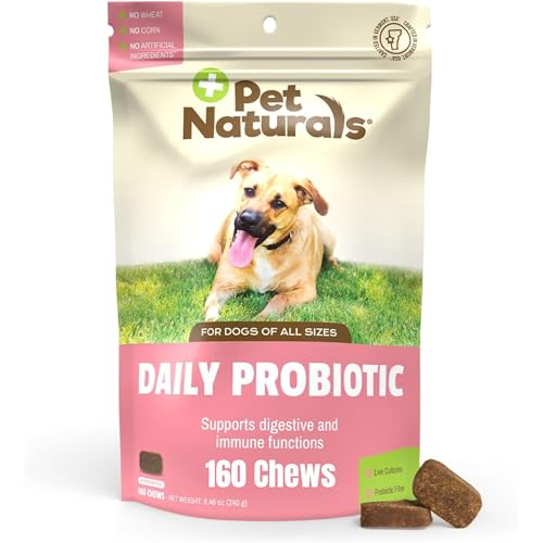 Pet Naturals Daily Probiotic Soft Chews for Dogs, Digestive and Immune Support Supplement, 1 Billion...