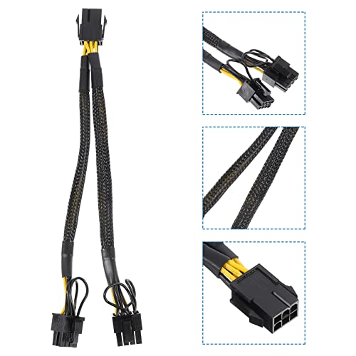 Cable de alimentación doble PCIe VILLCASE para extensión de tarjetas gráficas en PC 2