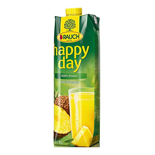 Happy Day de jus d'ananas 100%, sans sucre ajouté, Tetra - 1L