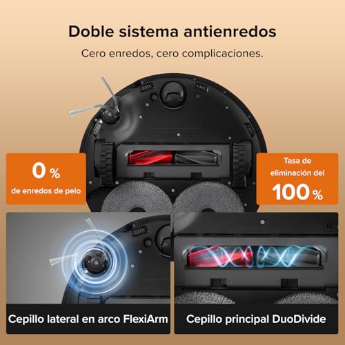 Miniatura 3 de roborock Qrevo Edge 2 Robot Aspirador Succión Extrema de 25000 Pa, Negro
