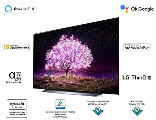 Image of LG 139 cm (55 inches) 4K Ultra HD Smart OLED TV 55C1PTZ (Dark Steel Silver) (OLED55C1PTZ)