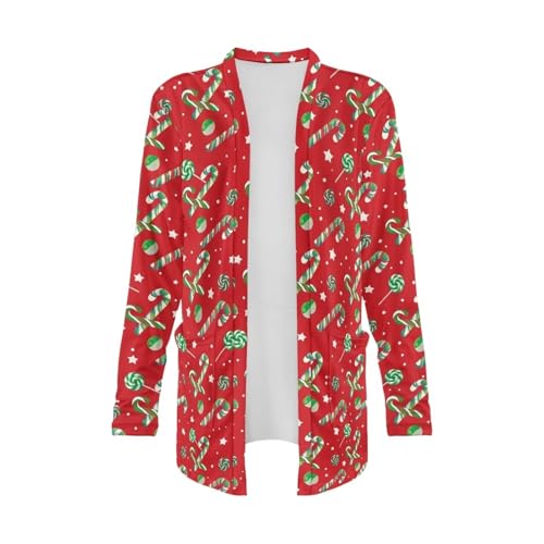 Image of Biyejit Women's Long Sleeve Open Front Cardigan Casual Loose Lightweight Cardigans with Pockets Drape Cardigan