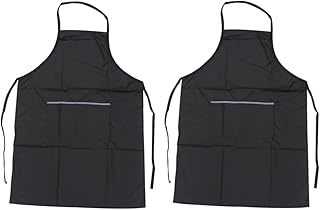 فوميز. مريلة تصفيف شعر سوداء للبالغين من قطعتين، مرايل قص الشعر، مرايل قص الشعر، مريلة رسم لاعمال النجارة، مريلة قص الشعر، مريلة صالون تصفيف الشعر، رداء صالون تصفيف الشعر، اسود