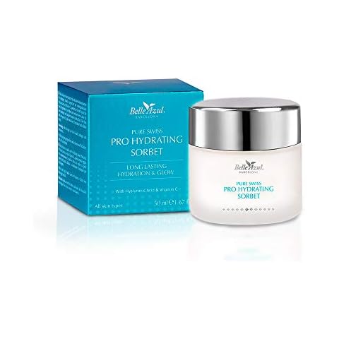 Belle Azul Pure Swiss Light Facial Day Cream - Enriched with hyaluronic acid and argan stem cells - No need to rinse / 50 ml - Made in Spain Cover