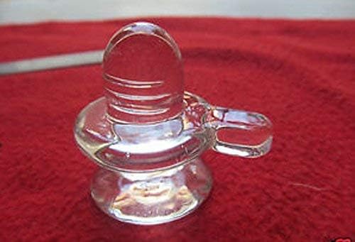 DGC Sphatik Shivling | Shivlingum Glass/Sphetik/Crystal/Quartz(Small Size)