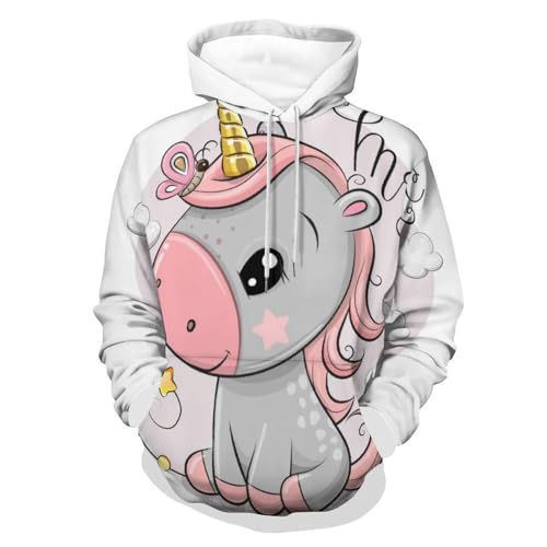 Sweat à capuche licorne UMENG pour soirées cocooning