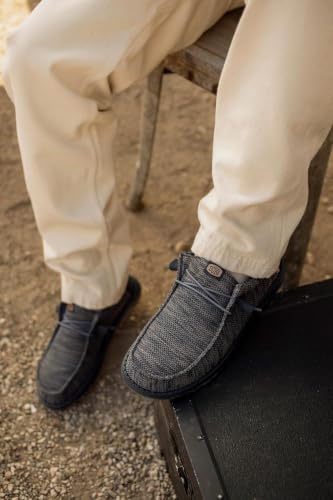 Image of HEYDUDE Men's Wally Stretch Sox Slip-On Loafer, Lightweight, Breathable, with Flex & Fold Outsole