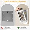 Emfogoo 2 Pack Vinyl Record Frame for the Wall, Vinyl Record Display Frame, Album Frames for 12x12 Inch LP Album Cover (White) #1