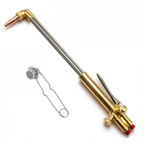 ST900FC Type Straight Cutting Torch, 21 Inch Oxygen Acetylene Cutting Torch with 1-101 Cutting Tip, Built-in Flashback Arrestors and Check Valves, Straight Cutting Outfit, 0381-1621