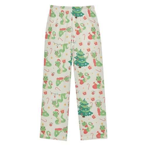 Boys' Pants Christmas Snake Star Tree Long Bottoms Jogger Pants Elastic Waist Trousers with Pockets S-XL