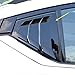 2X Sport Gloss Black Quarter Window Scoops Louvers For Nissan Altima 2019 2020 2021 2022 2023 2024 2025 (Black)