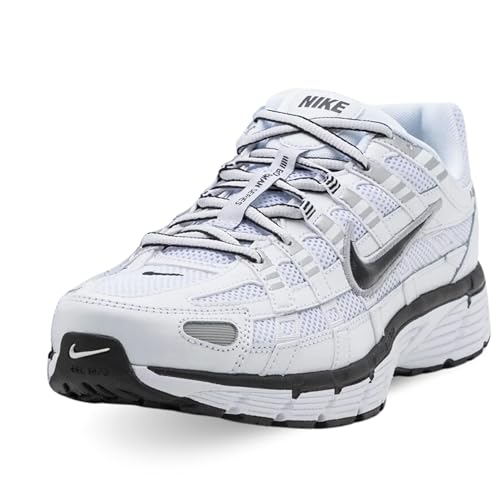 Nike P-6000 Shoes (CD6404-105, White/Metallic Silver/Flat Silver/Black)