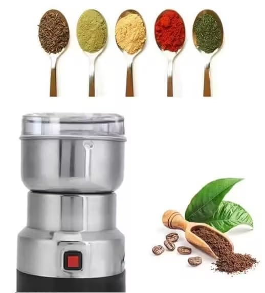 Image of Stainless Steel Multifunctional Grinder Smash Machine Coffee Beans Electric Grinder and Coffee Maker Household Electric Mixer Grinder
