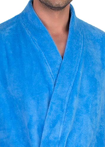 TowelSelections Men's Robe, Fleece Cotton, Terry-Lined Water Absorbent Bathrobe3