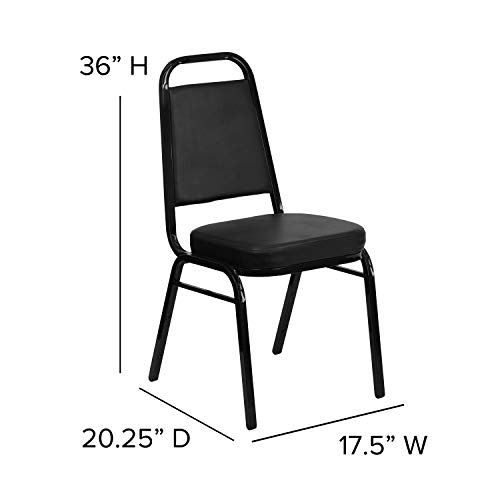 Flash Furniture 4-FD-BHF-1-GG Hercules Series Trapezoidal Vinyl Banquet And Event Chairs thumb #2