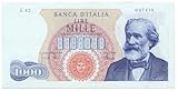 Banconota da 1000 Lire Cartamoneta.com 1000 Lire Giuseppe Verdi I Tipo Medusa 04/01/1968 SUP- 24170/II