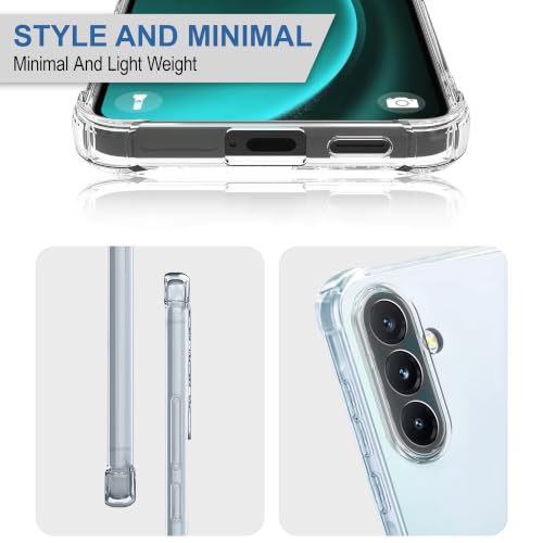 Image of CEDO Samsung Galaxy A57 (5G) Bumper Case | Soft Jel Flexible Thin Full Protection Shock Proof Clear TPU Back Case Cover for Samsung Galaxy A57 (5G) (Transparent)