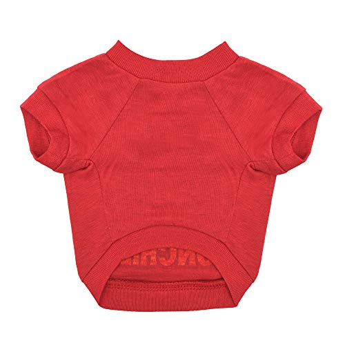 Scooby-Doo For Pets Munchies Dog T Shirt In Red, Size X-Small | Soft Dog T-Shirt For All Dogs, Scooby Snacks Design | Machine Washable Pullover Dog Shirt, Light Weight And Semi-Stretch #TOP4