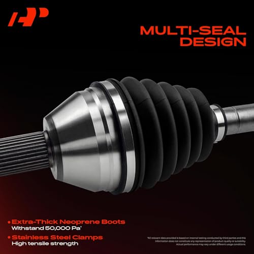 Image of A-Premium Pair (2) Rear CV Axle Shaft Assembly Compatible with Polaris Ranger 500 2007-2009, Ranger 700 2007, Ranger 800 (6x6) 2010-2017, Ranger Crew 700, Ranger XP 700, Driver and Passenger Side